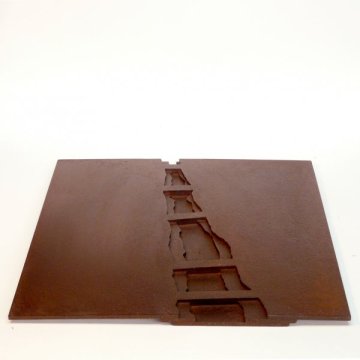 Topografies I, ferro, 40 x 40 x2 cm, 2008_w600_h600